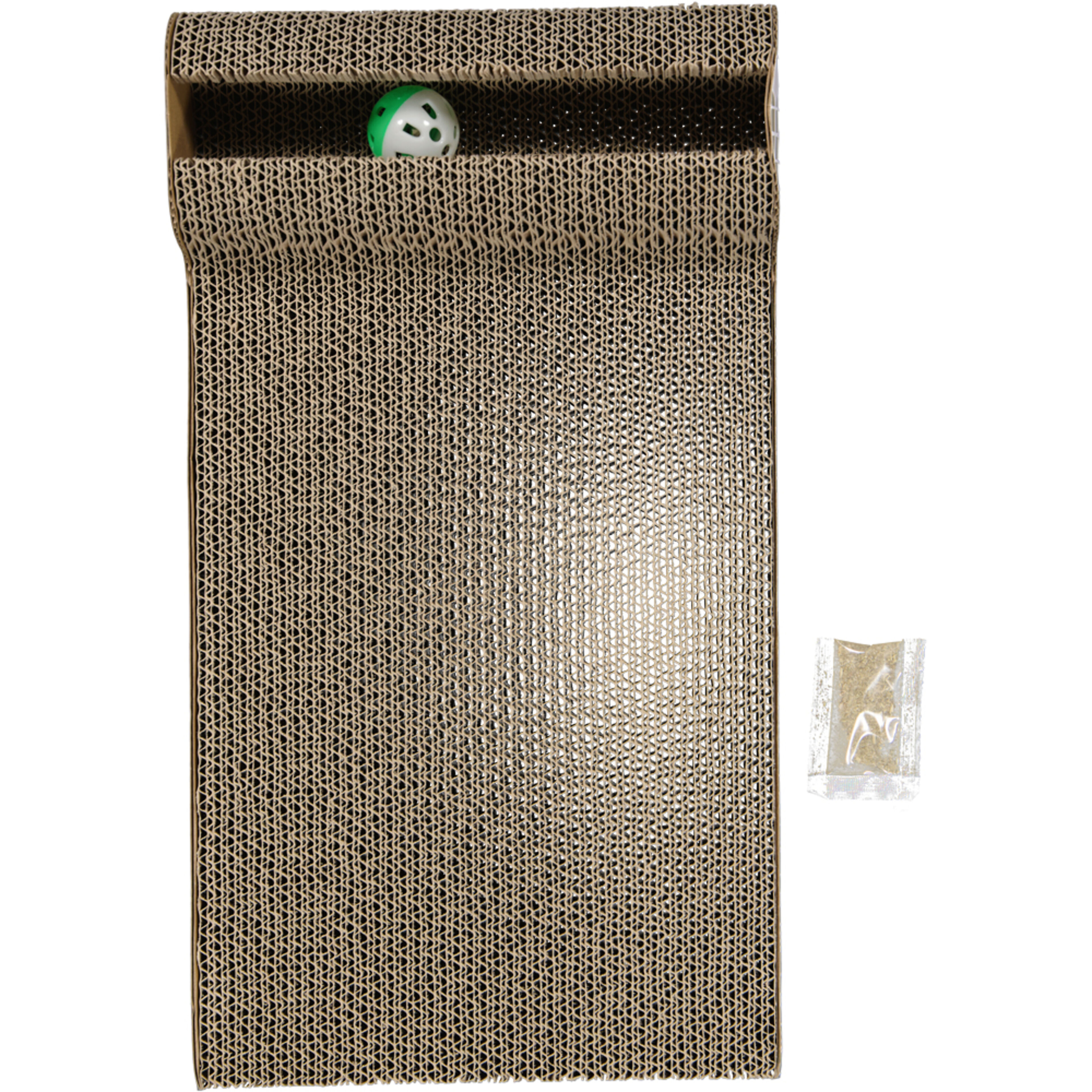 Tapis griffoir avec balle Marron