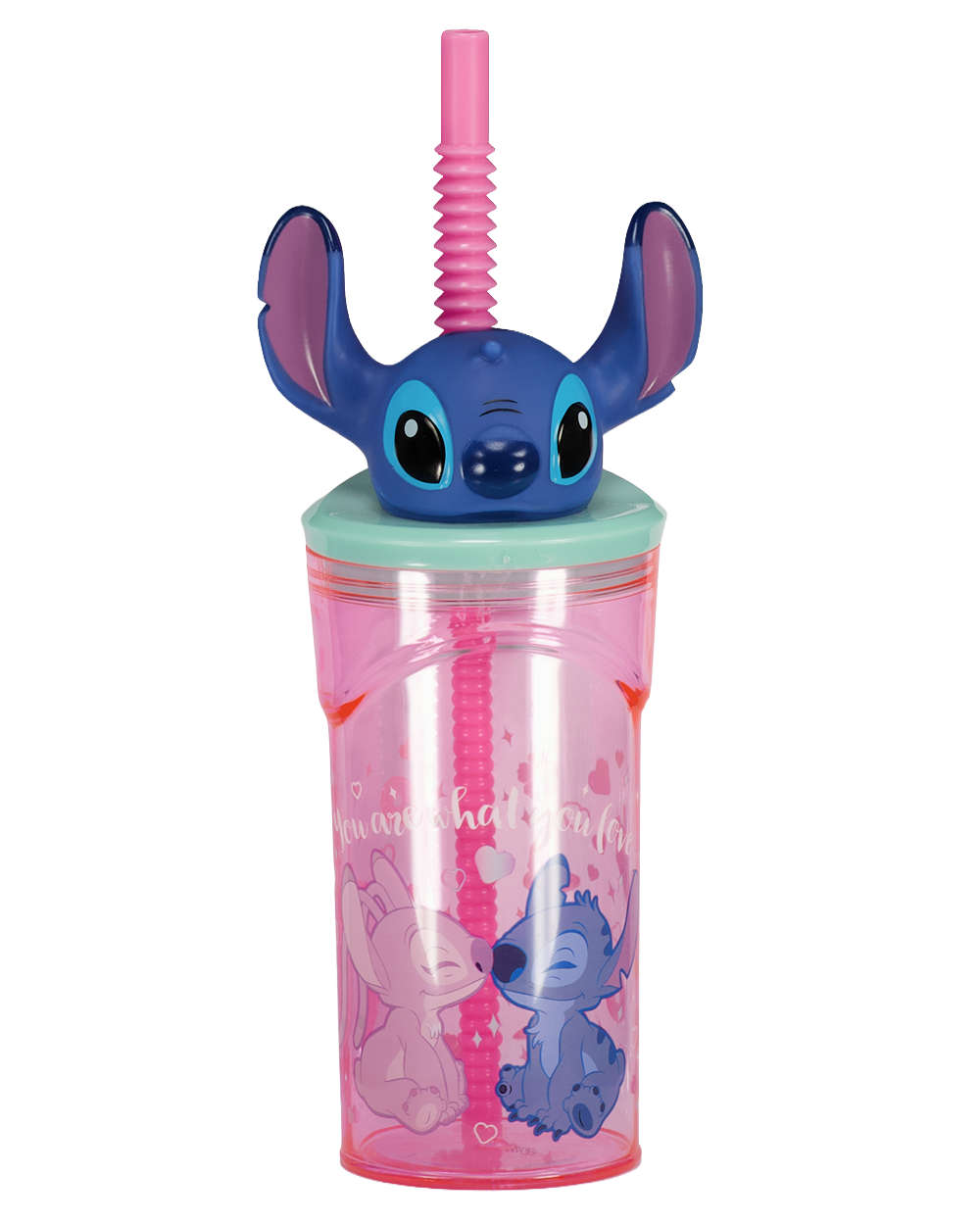 Drinkbeker met rietje - Blauw