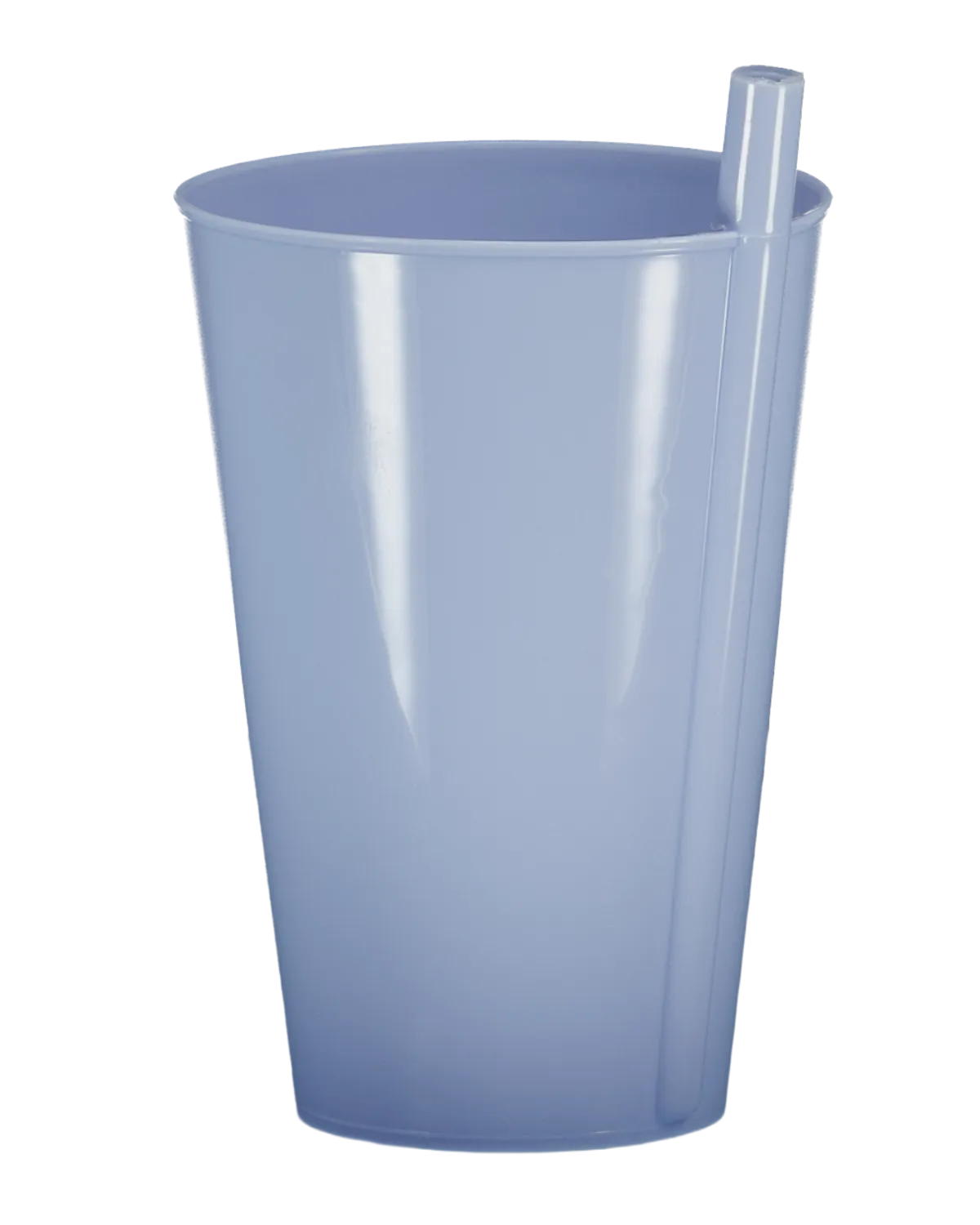 Beker met rietje - Blauw