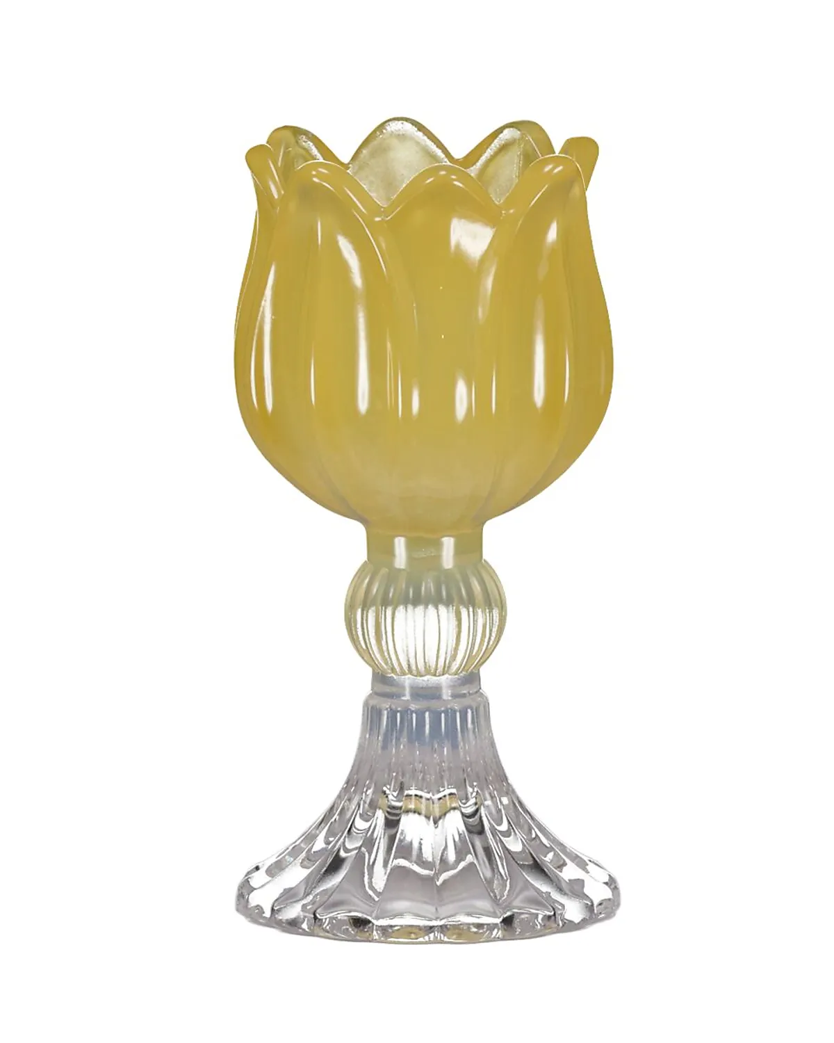 Theelichthouder - Geel