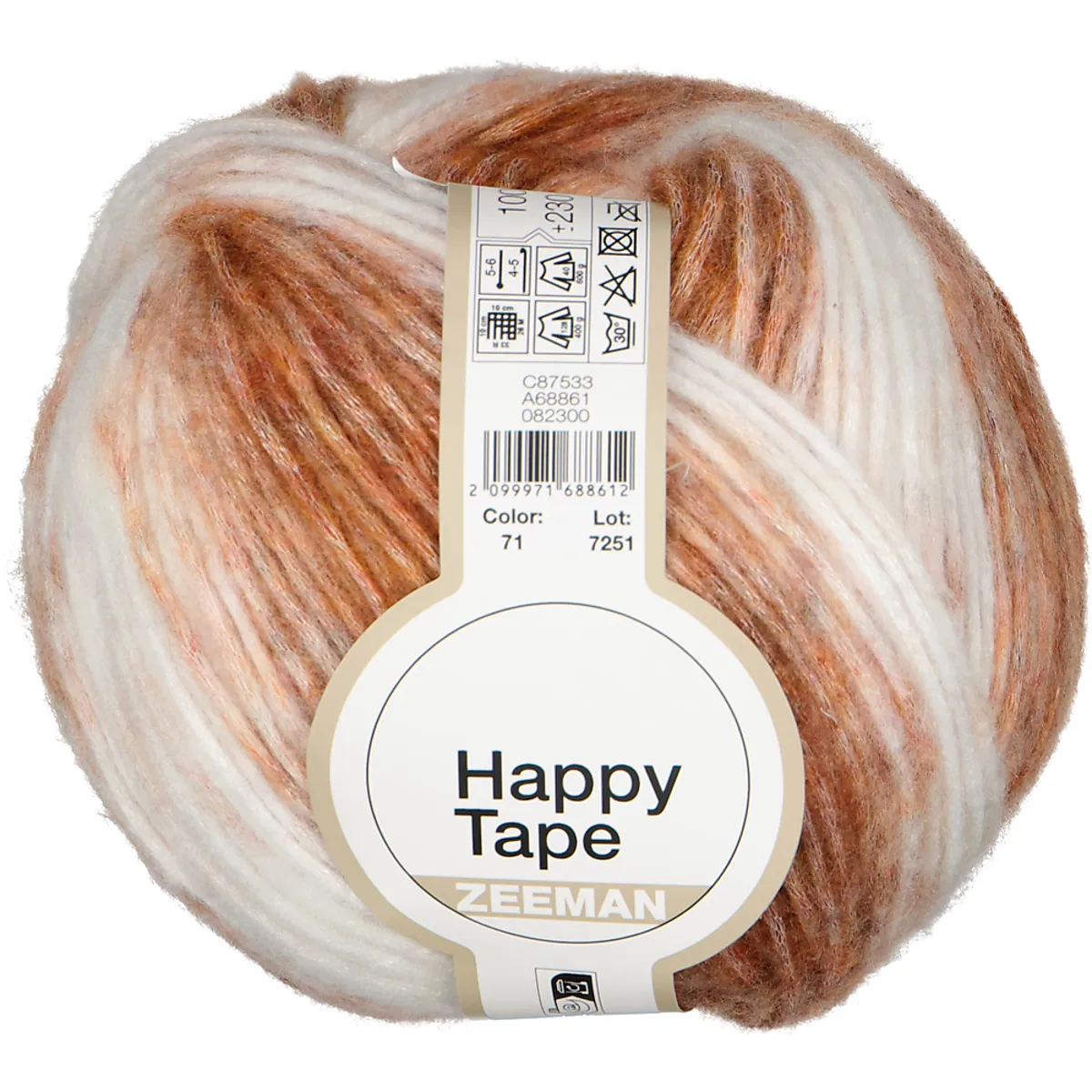 Happy tape Fil à tricoter - Orange