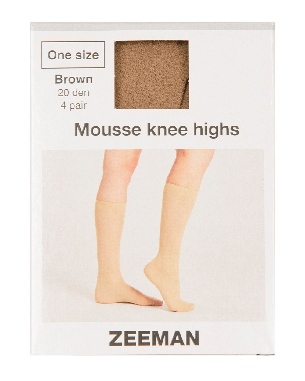 Mousse Kniekousen - Bruin