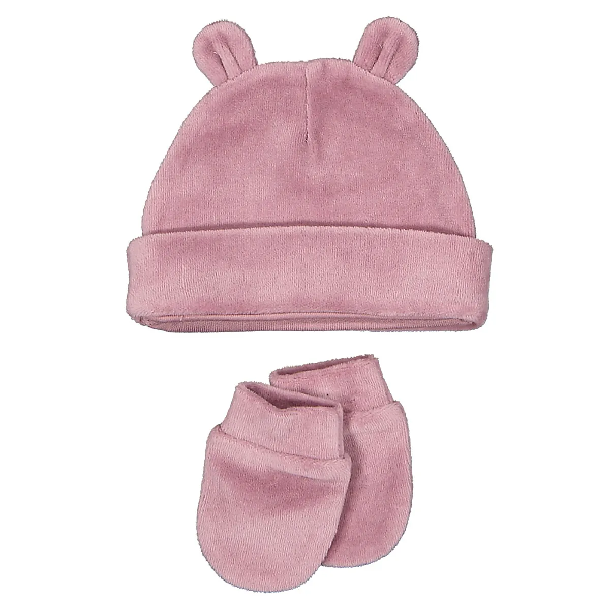 Gorro y manoplas - Morado