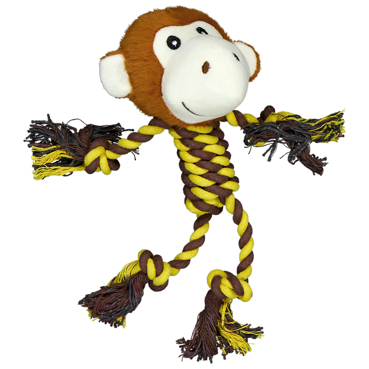 Hondentouw met bal - Bruin