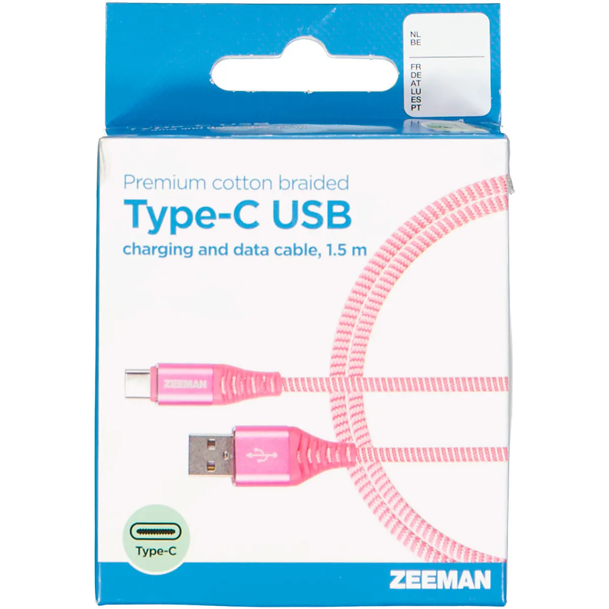 Micro-USB-oplaadkabel - Roze
