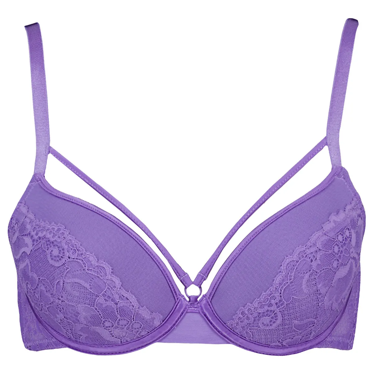 Cheeky plunge Padded BH - Paars