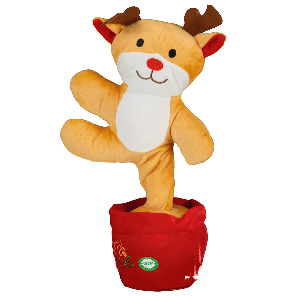 Pluchen knuffel met geluid - Bruin