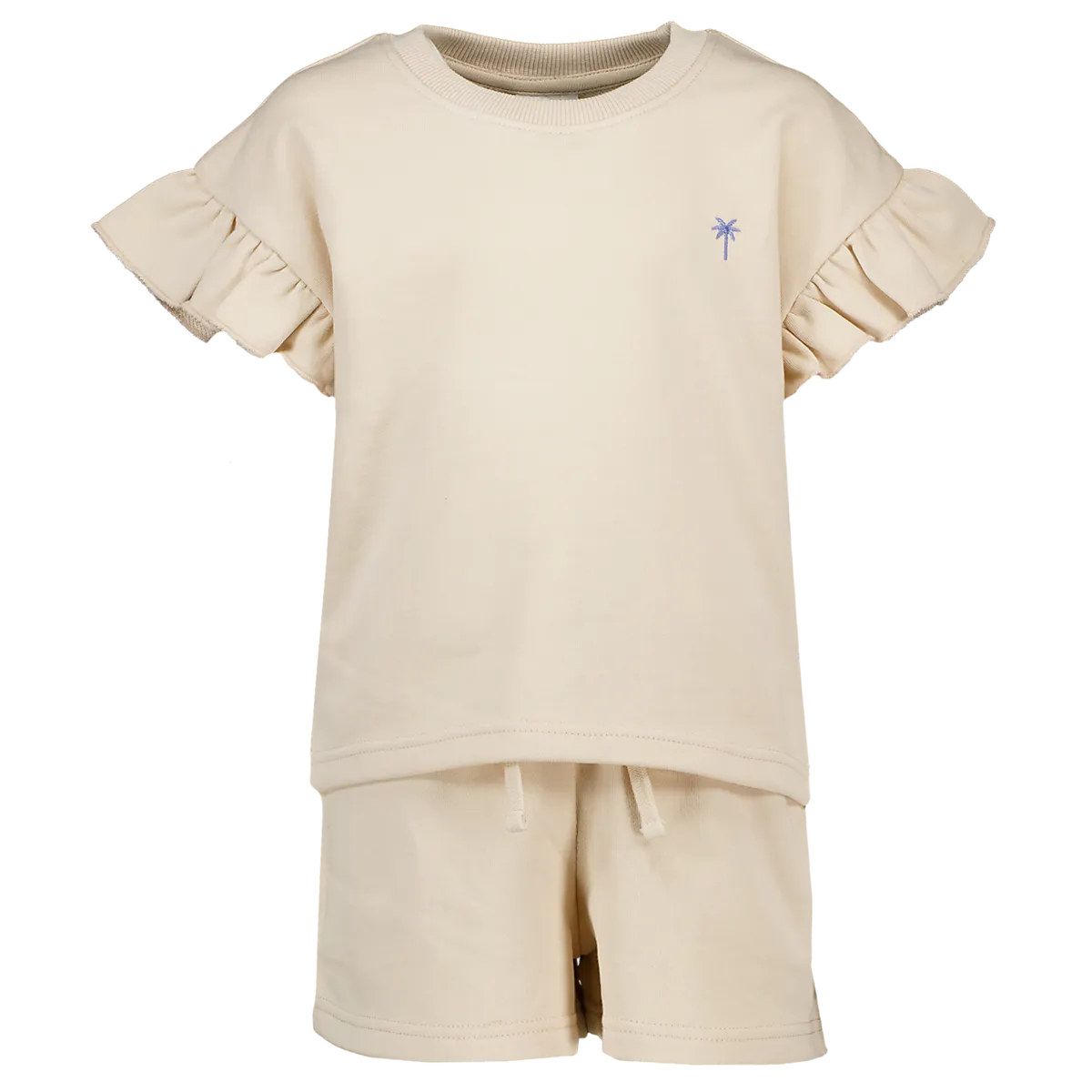 Kledingset top en short - Beige