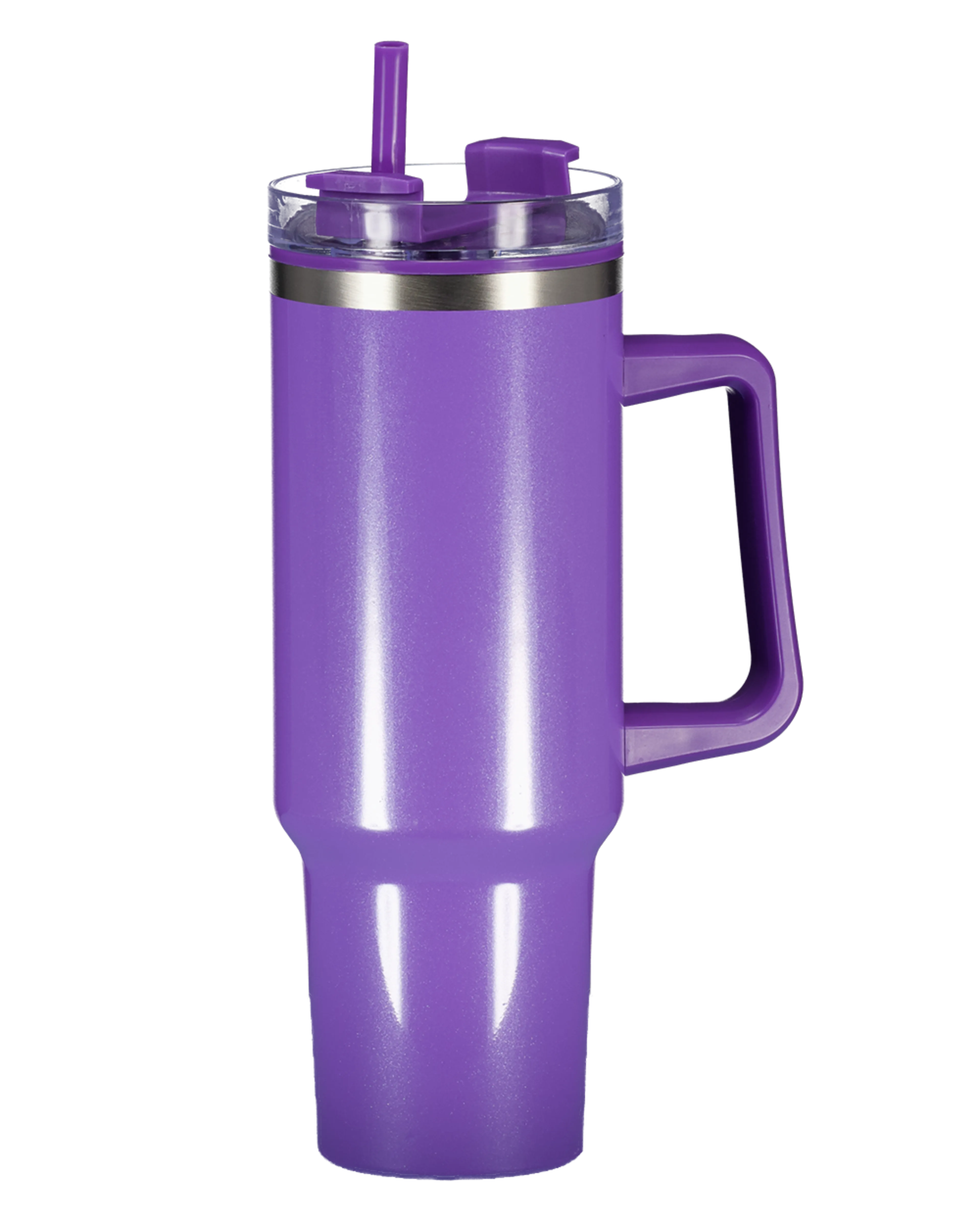 Gobelet avec paille - Violet
