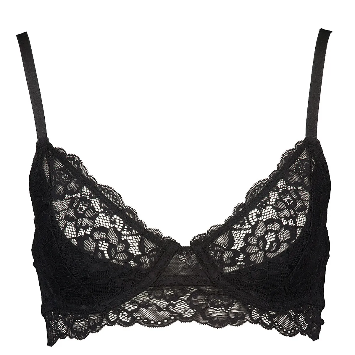 Plunge Soutien-gorge padd� - Noir