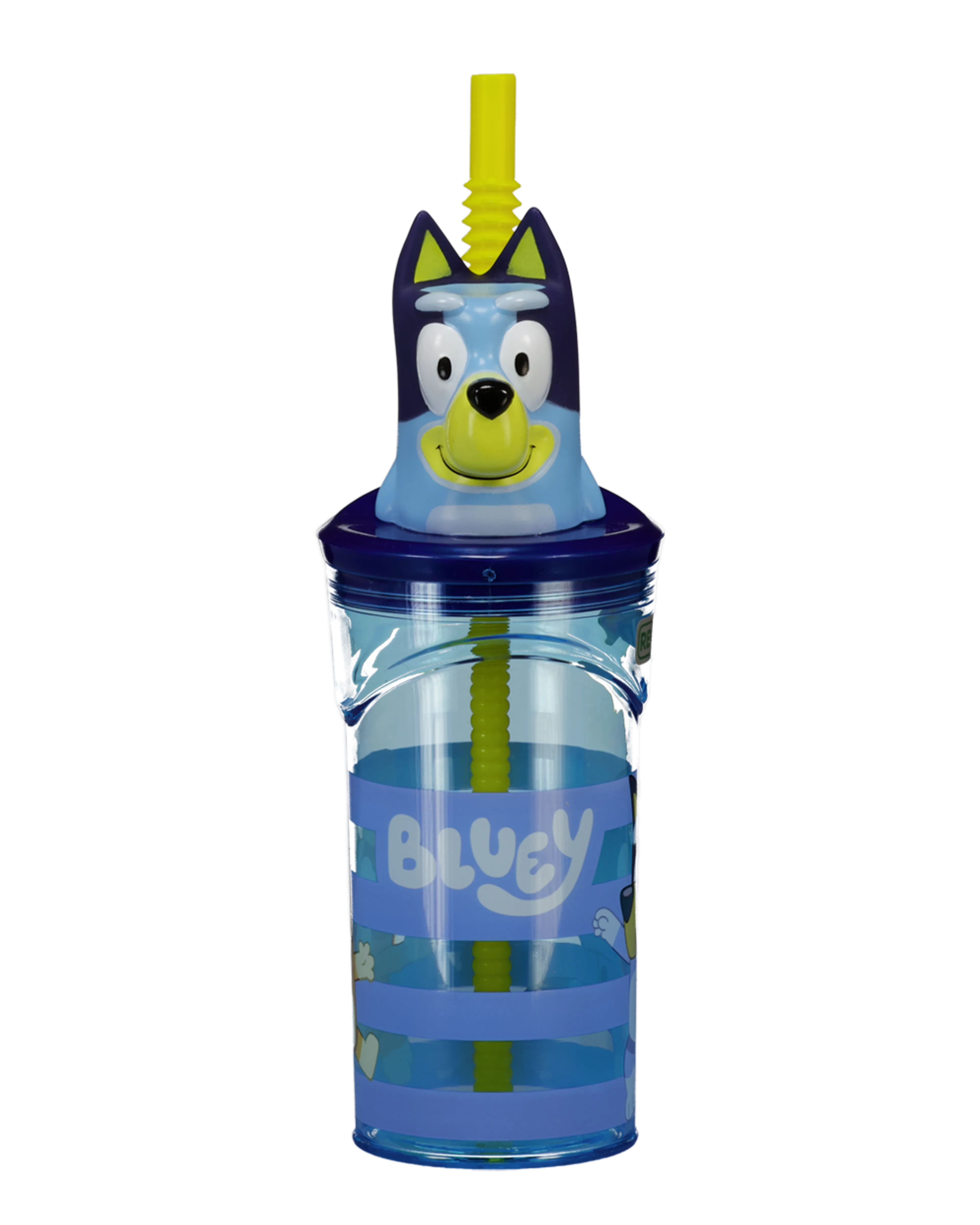 Drinkbeker met rietje - Blauw