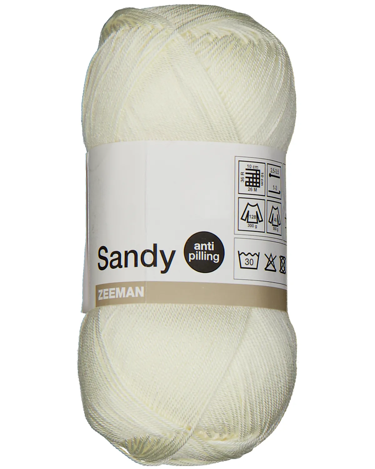Sandy Fil à tricoter - Blanc
