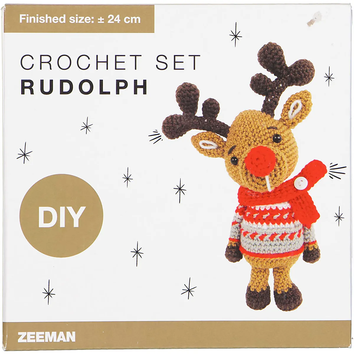 Häkelpaket Weihnachten - Braun
