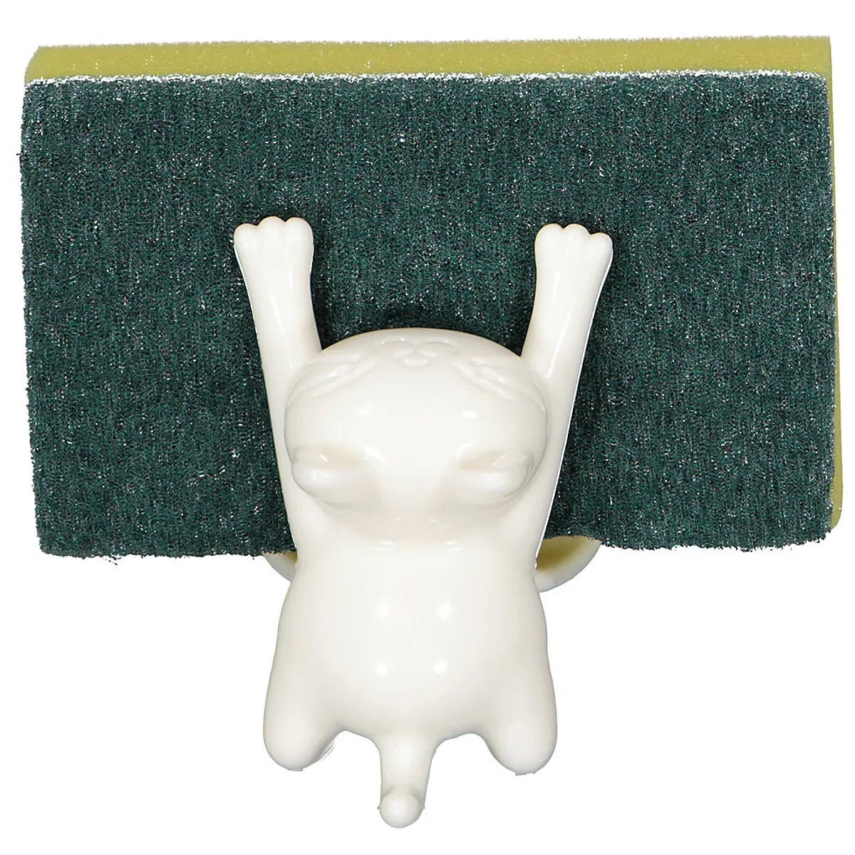 Schwammhalter mit Schwamm - Weiß