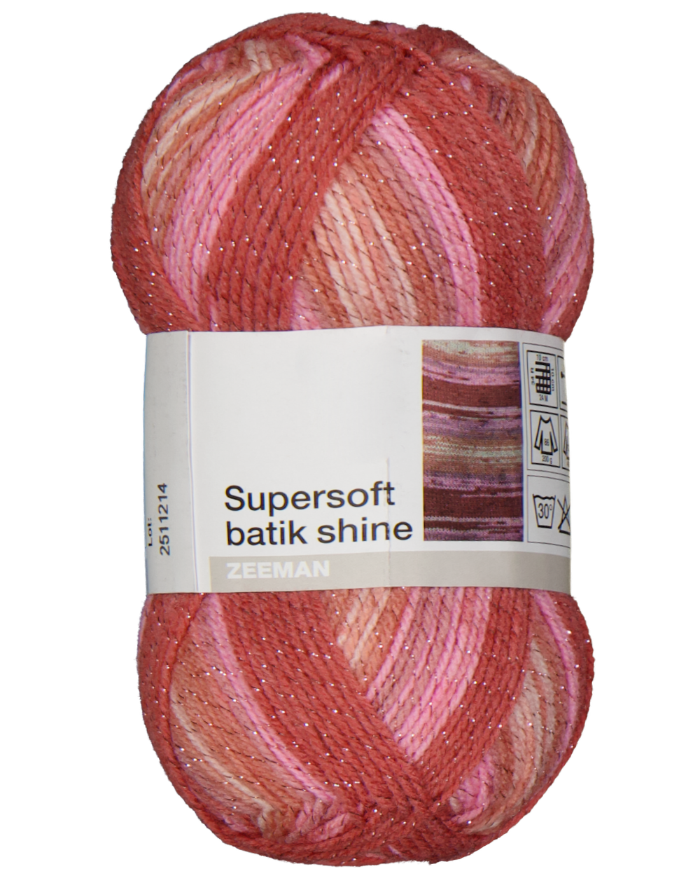 Supersoft batik shine Breigaren - Roze