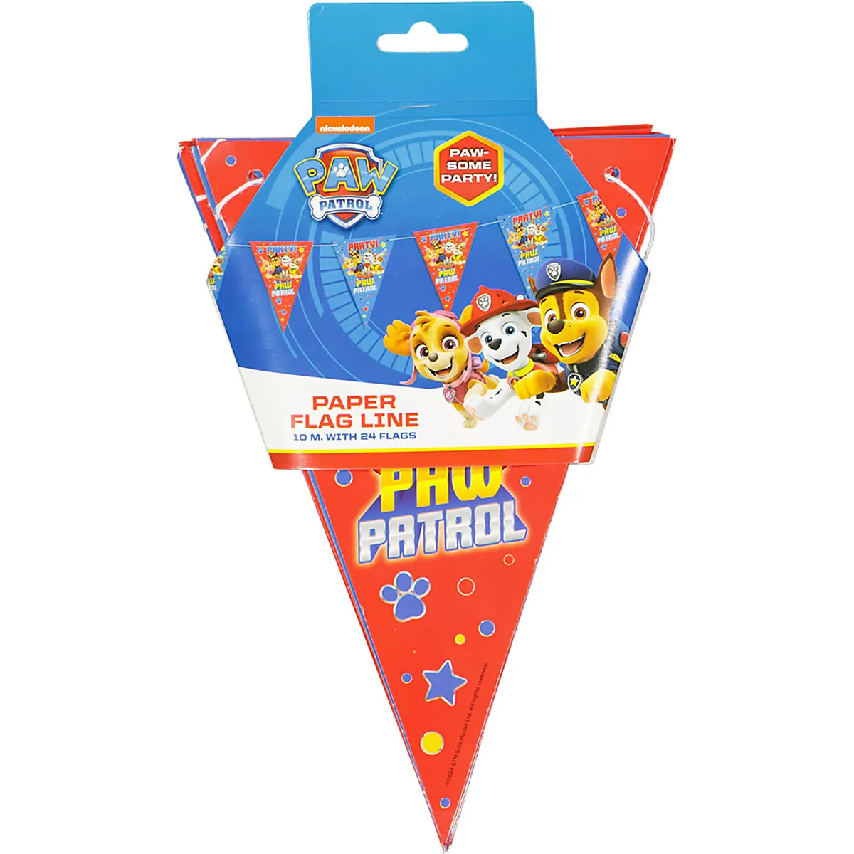 Guirlande de drapeaux - Bleu