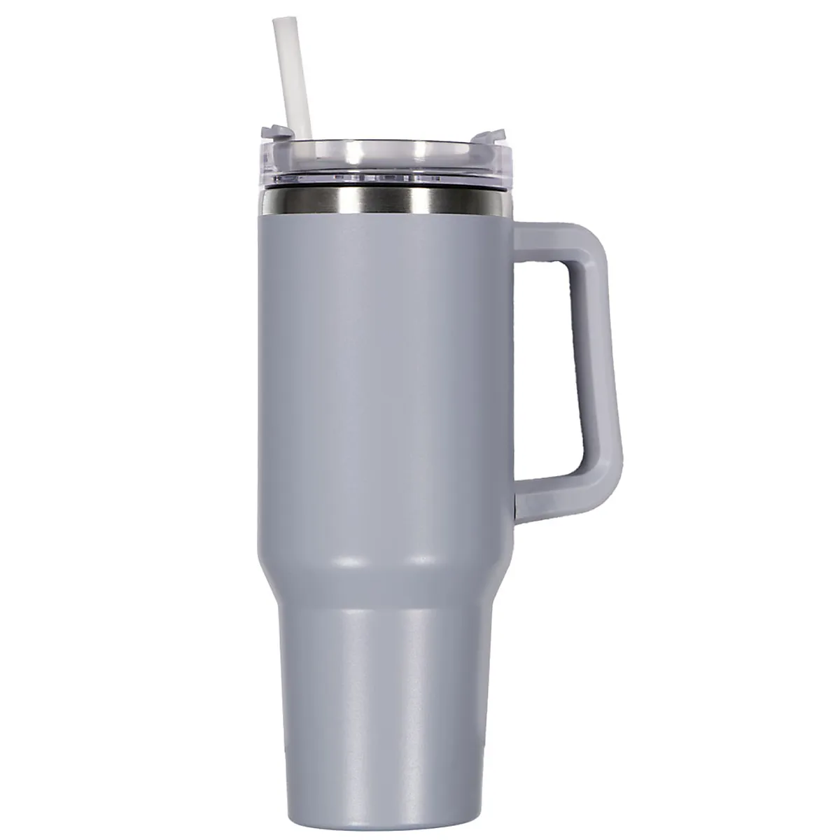 Copo com palhinha - Cinzento