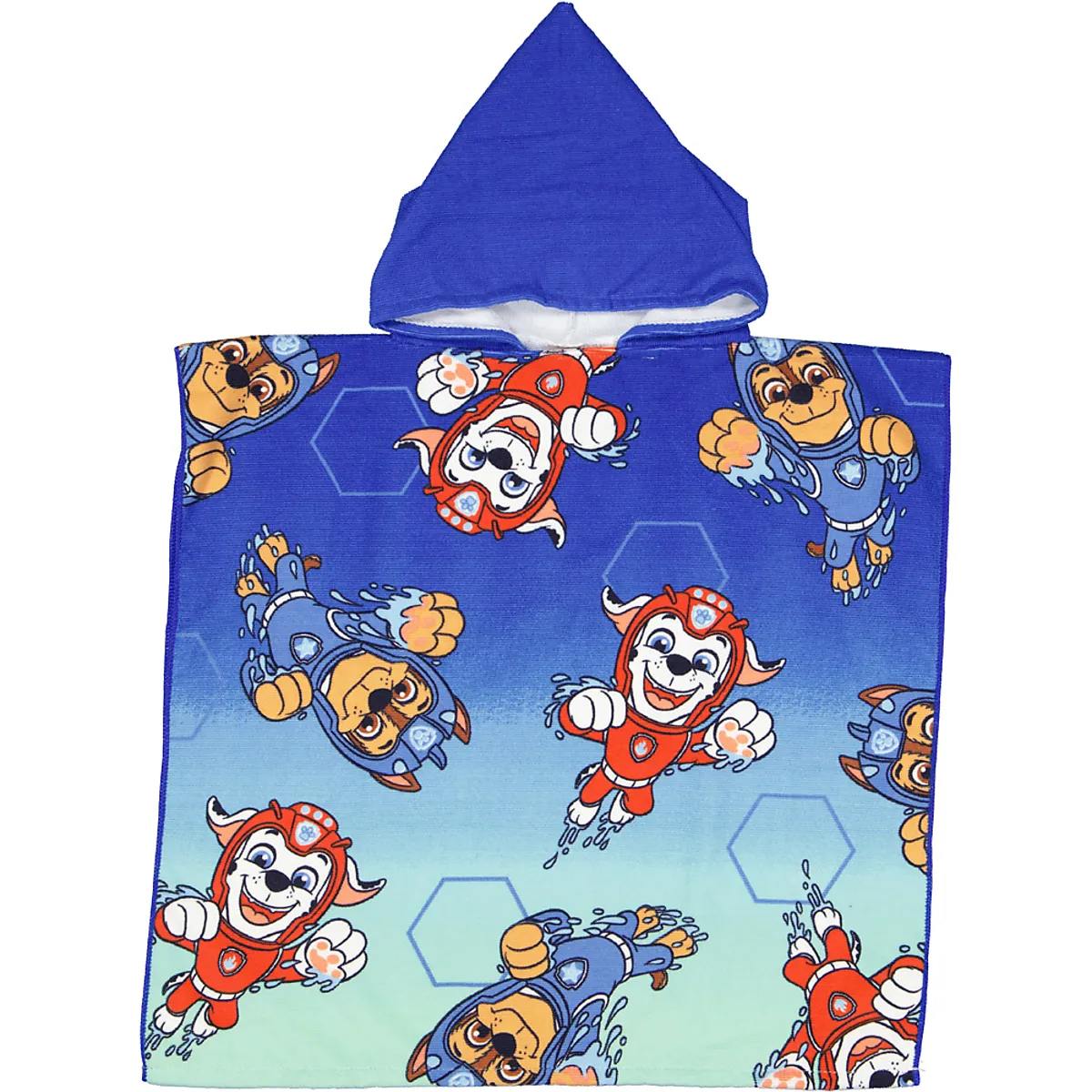 Badponcho - Blauw