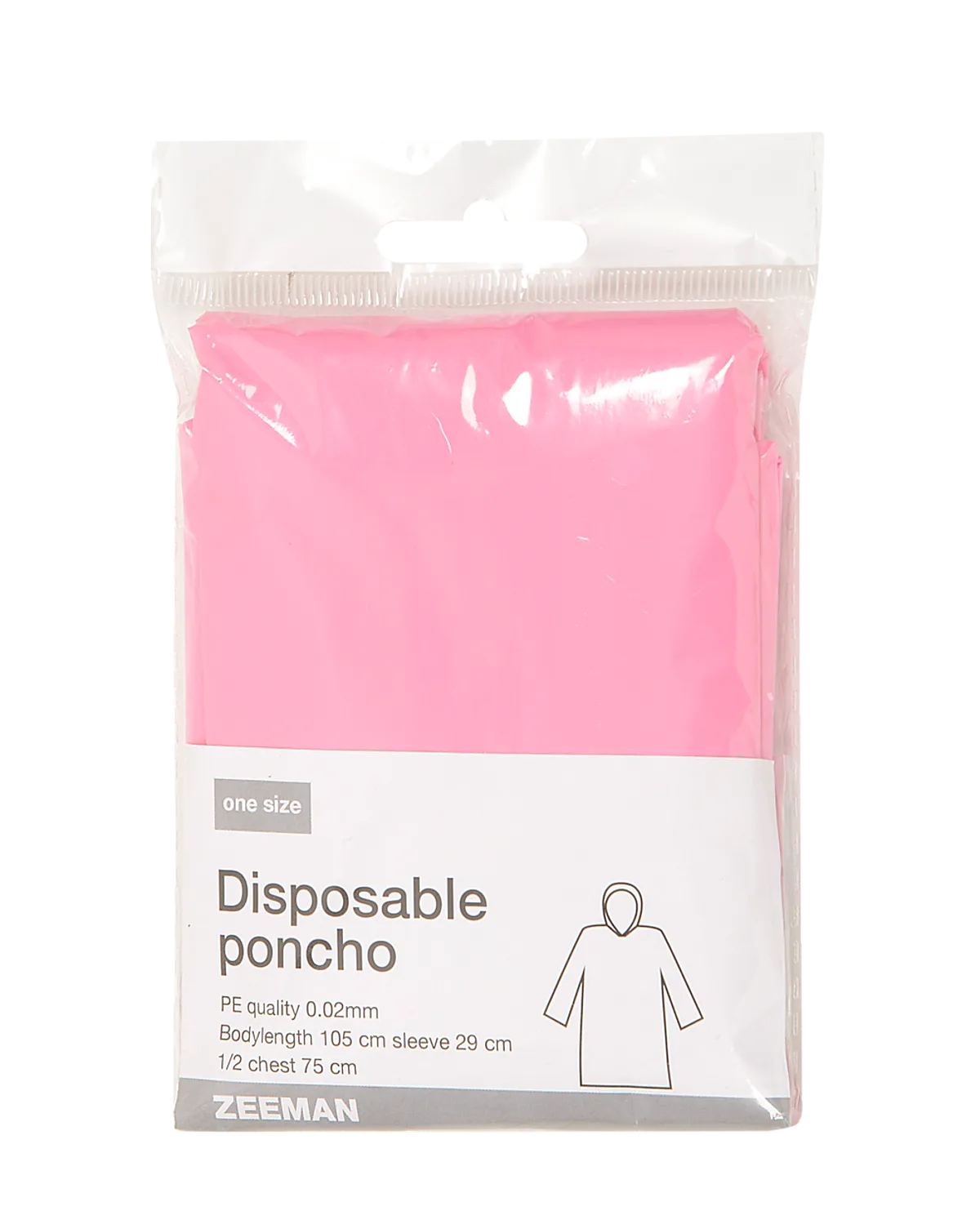 Poncho impermeable - Rosa