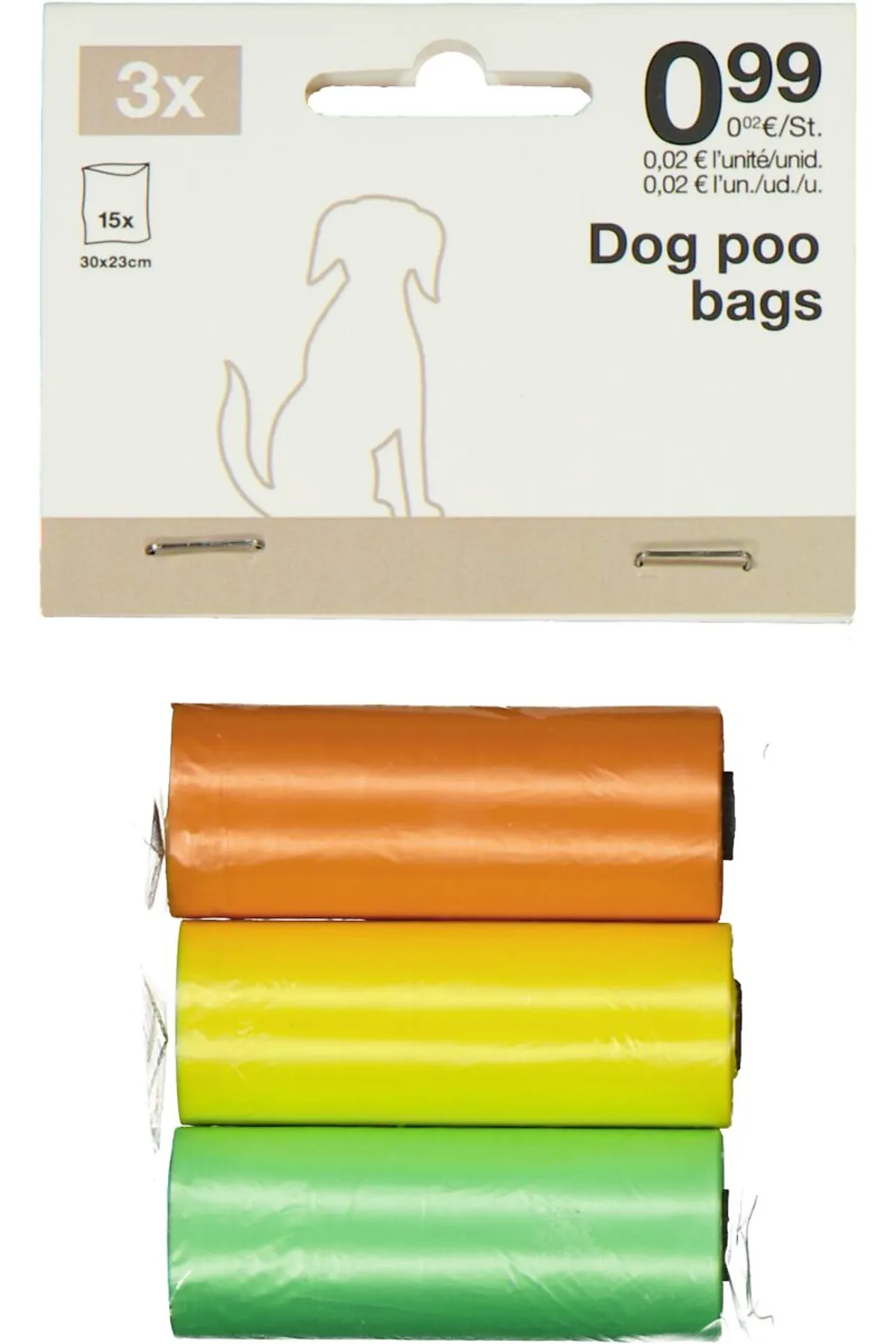 Sacs à déjections canines - Jaune