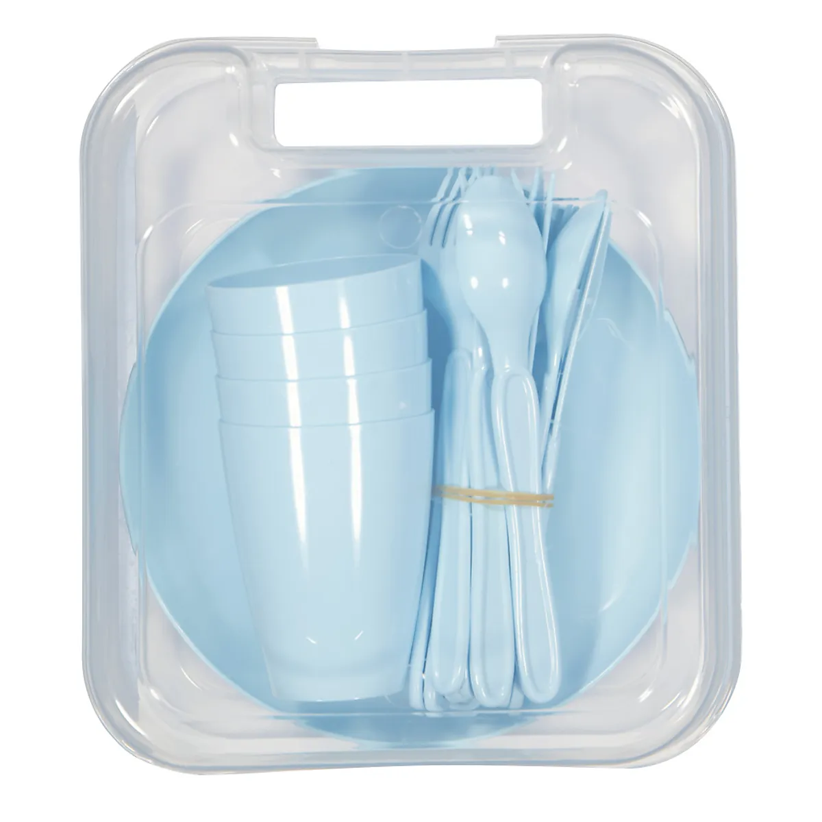 Picknickbox met servies - Blauw