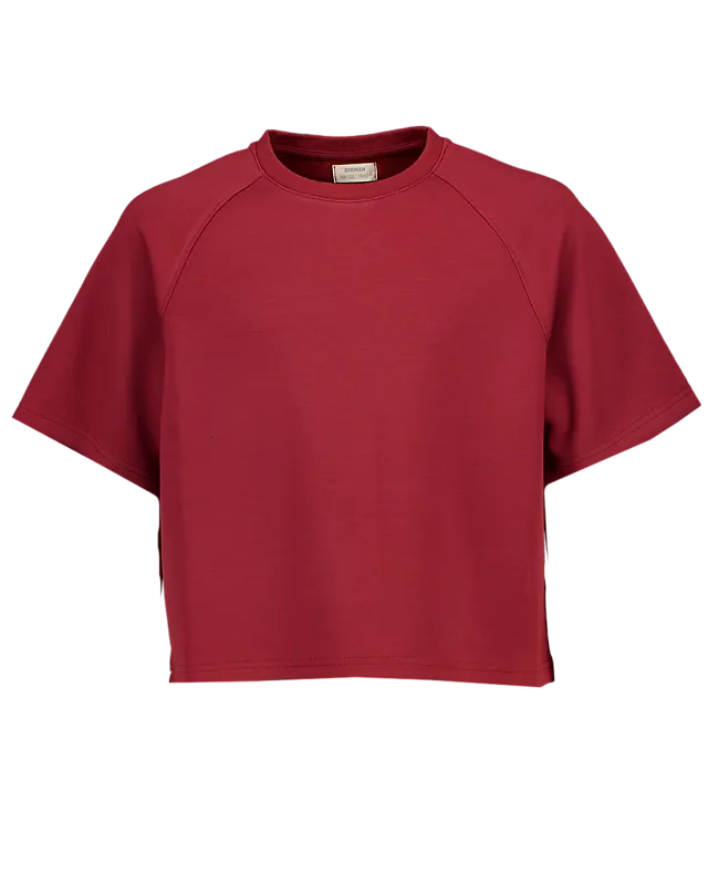T-shirt Femme Rouge Coton Taille S – Marque Coline – Neuf Avec étiquettes