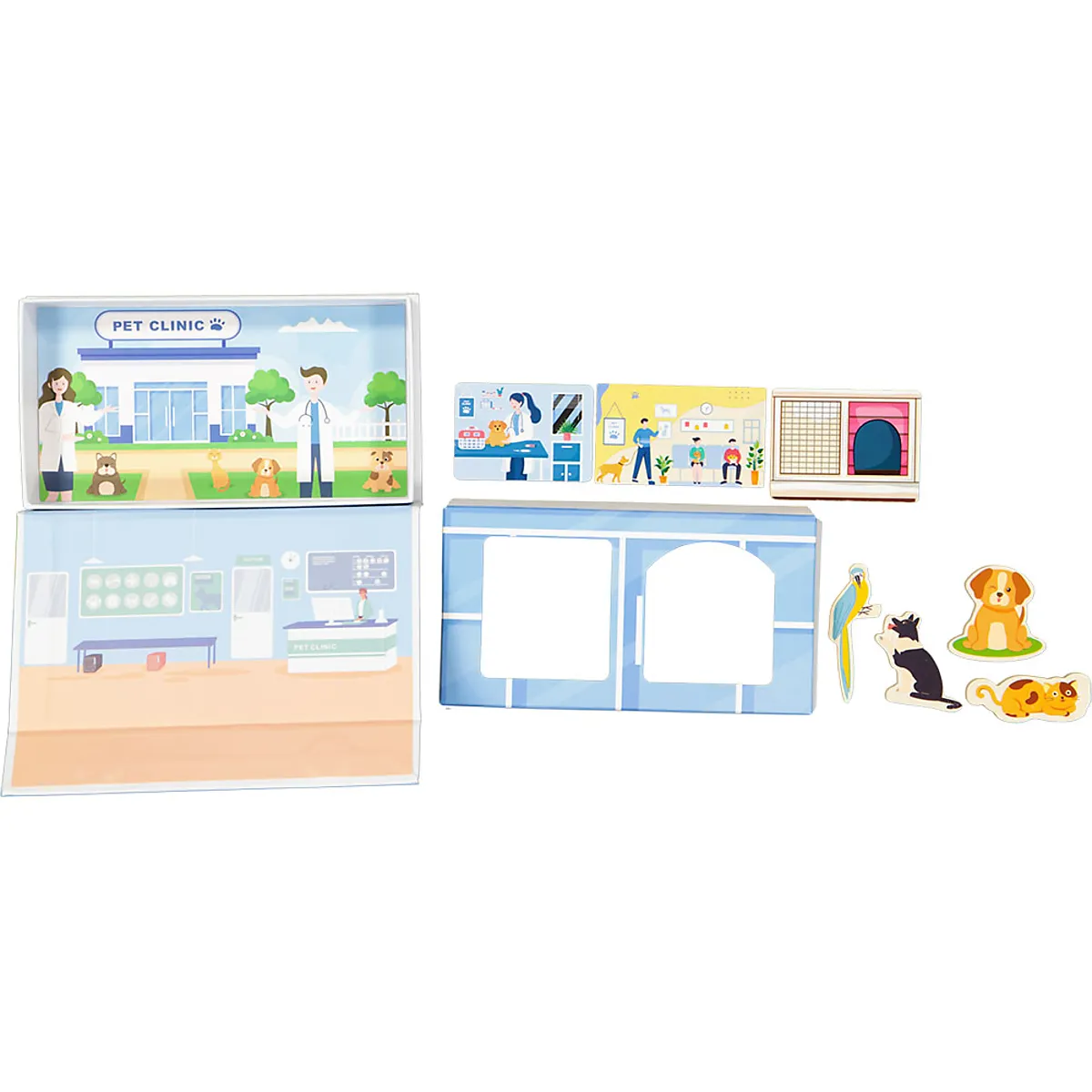 Brinquedo: caixa com figuras - Branco