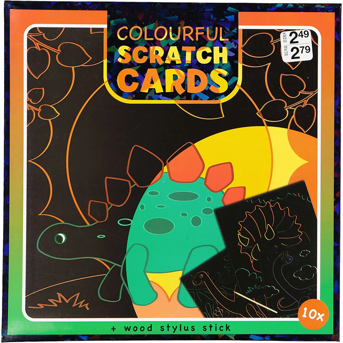 Magische kraskaart - Rood