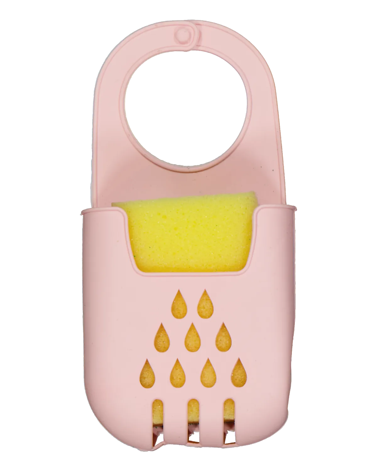 Porte-éponge avec éponge - Rose