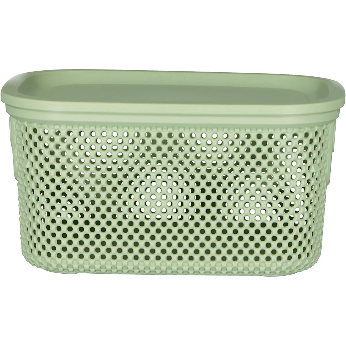 Boîte de rangement avec couvercle - Vert