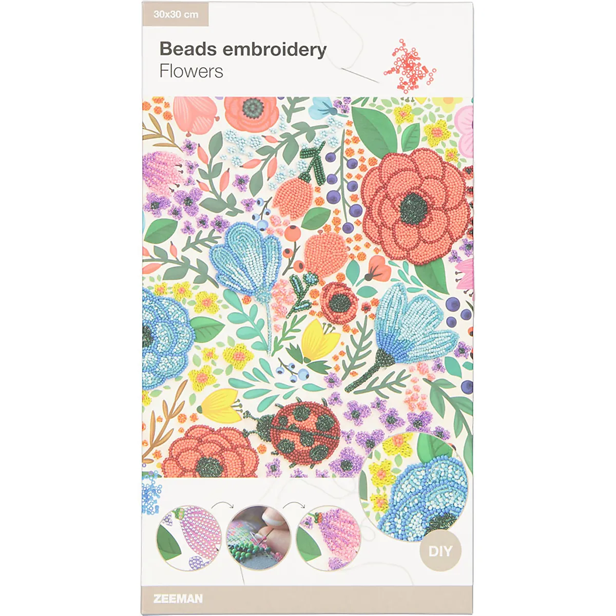 Perlenstickerei - Rot