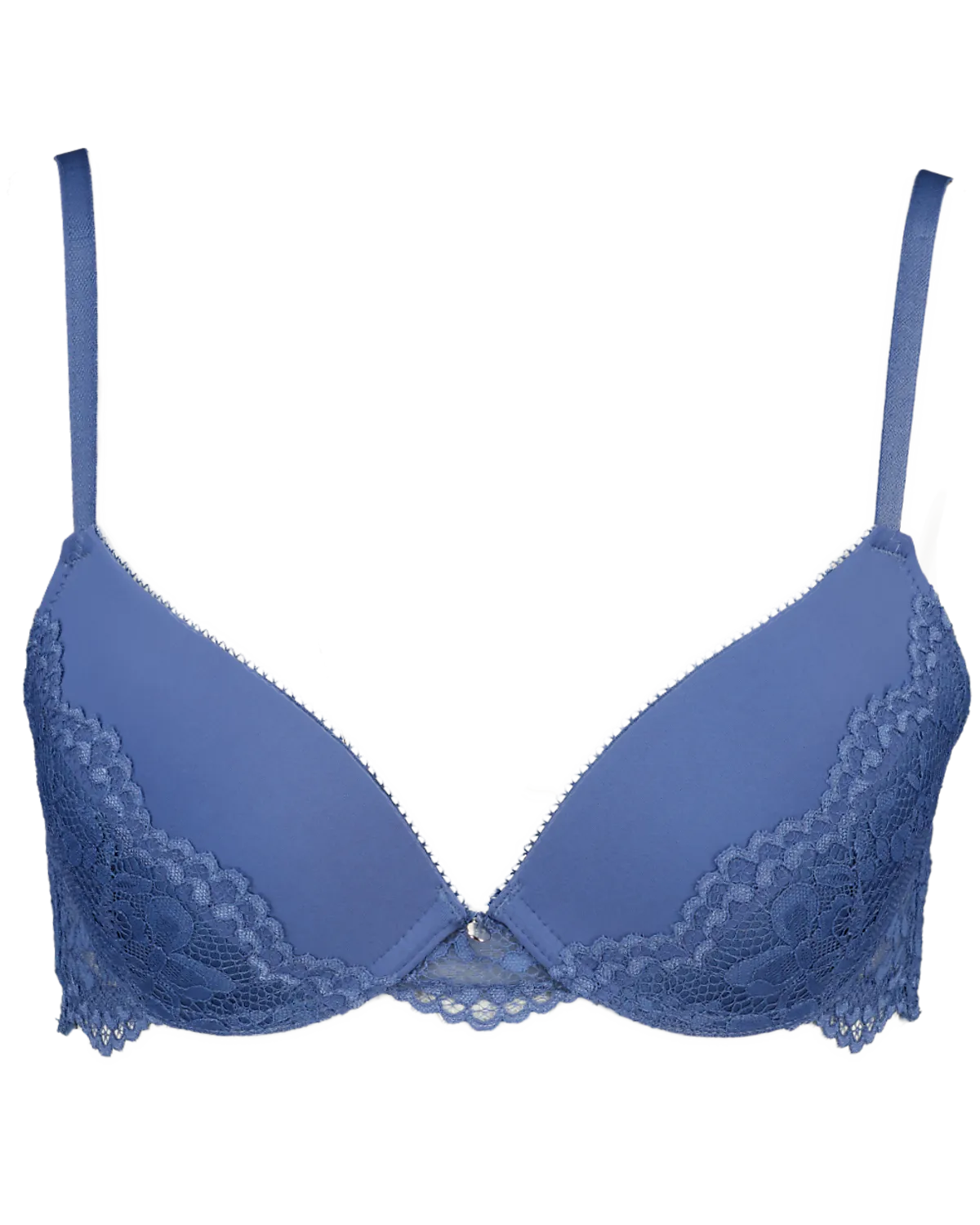 Low rise plunge Soutien-gorge padd� - Bleu