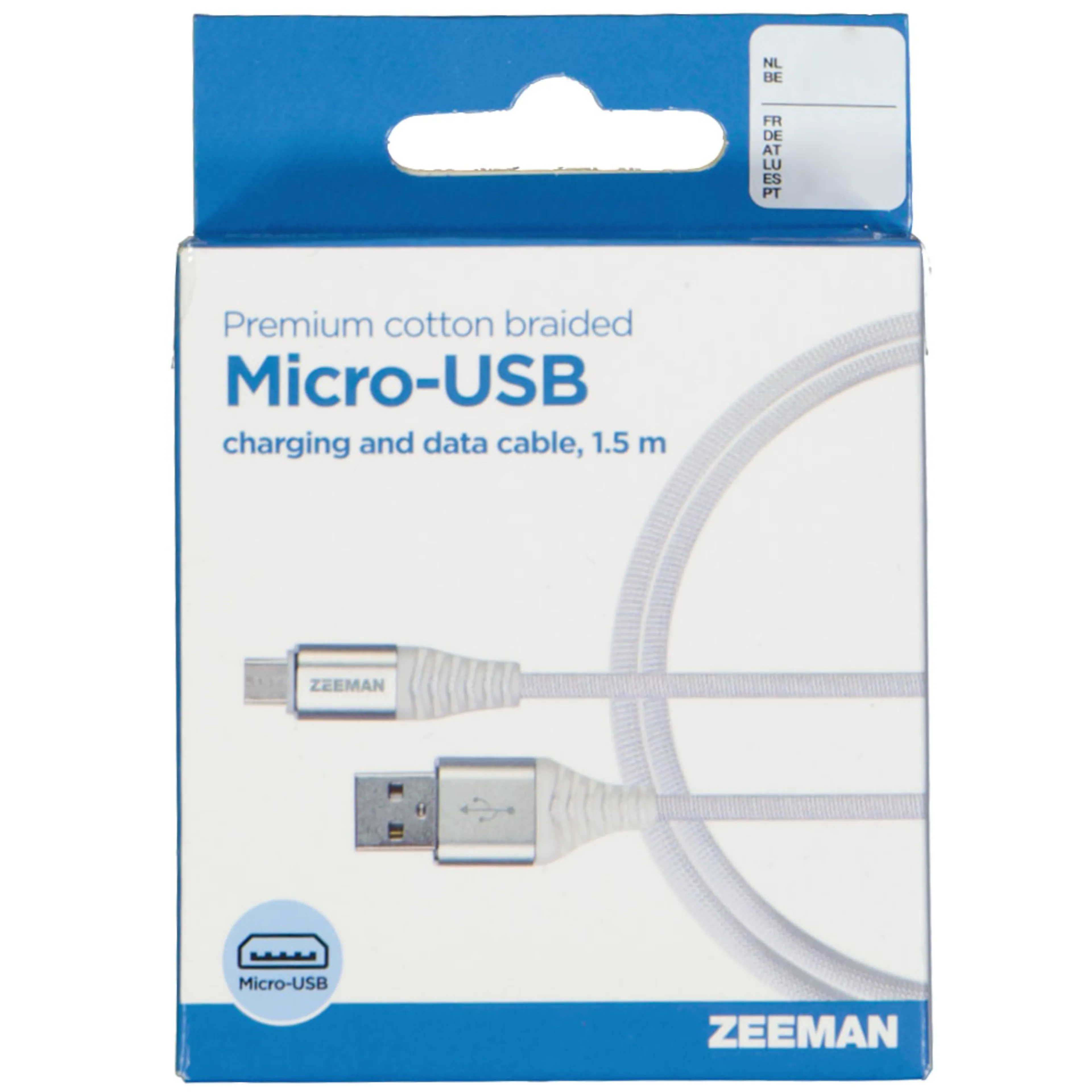 Cable de carga micro USB - Blanco