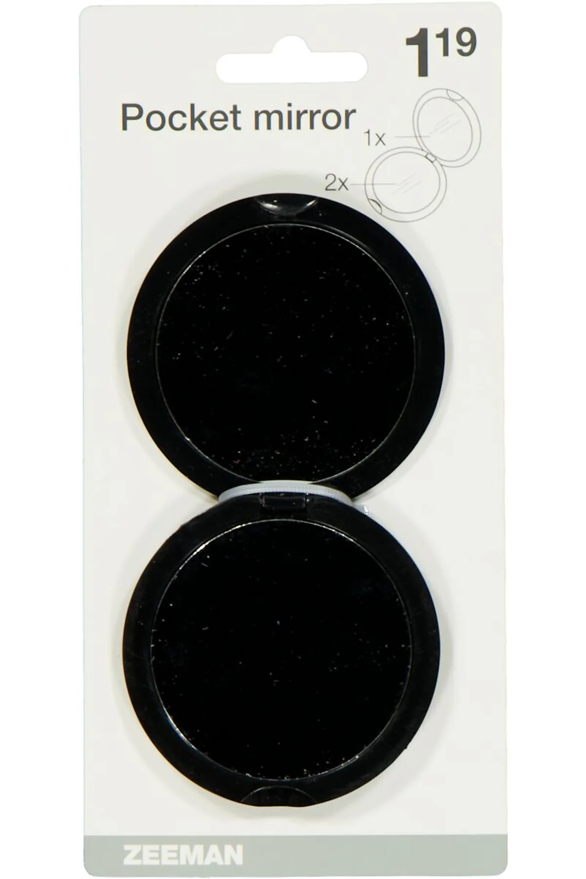 Zakspiegeltje - Zwart