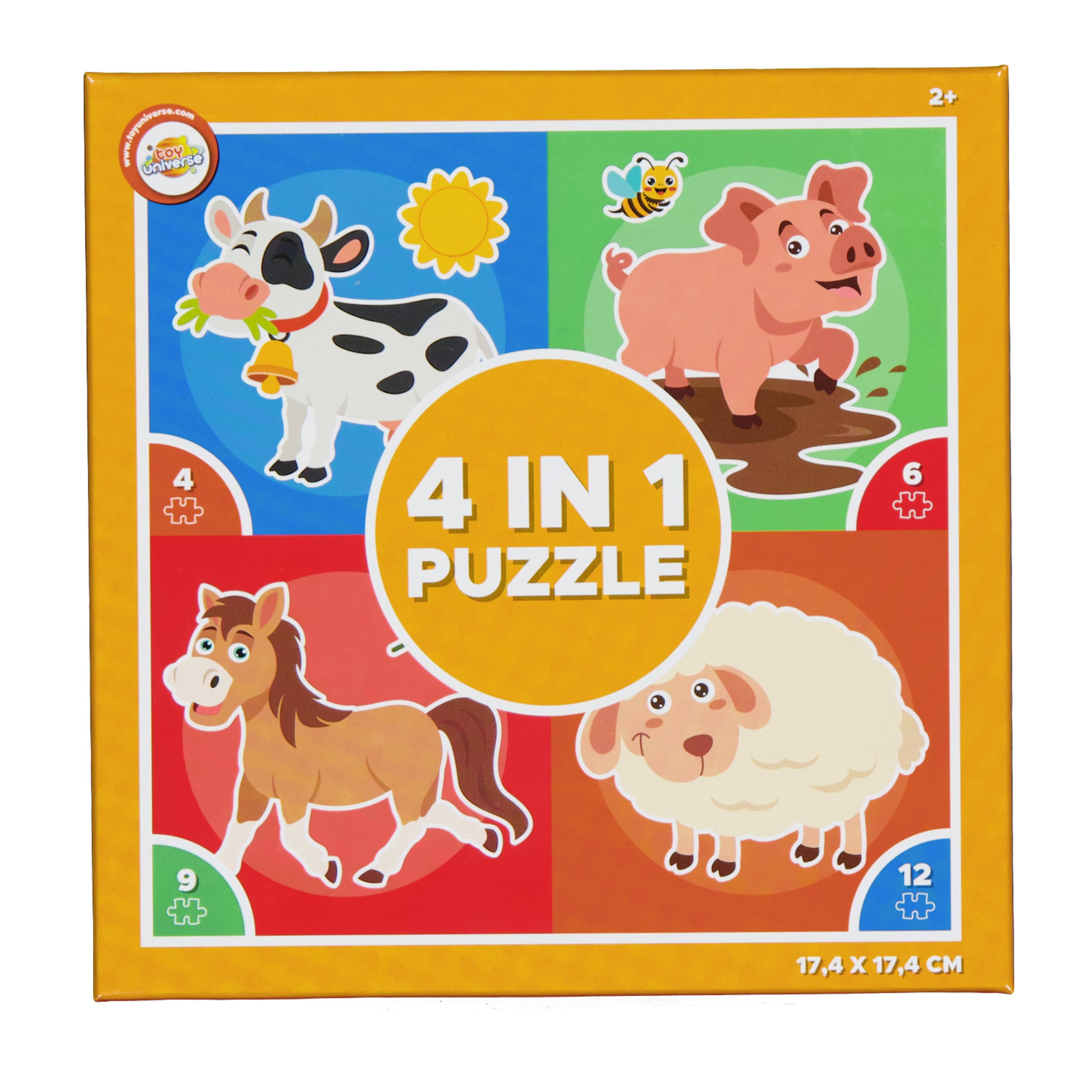 Puzzle 4 in 1 Orange