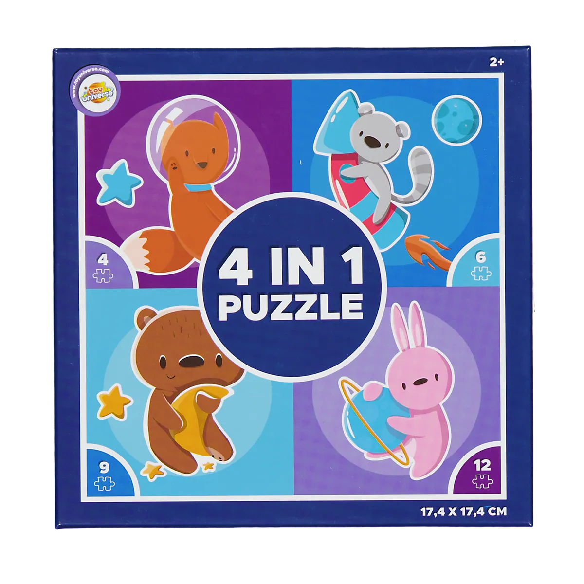 Puzzle 4 in 1 - Blau