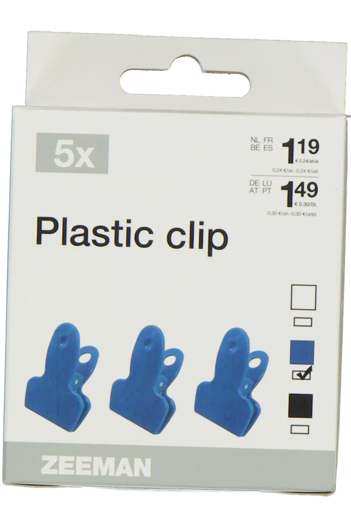 Clips de fermeture pour sachet - Bleu