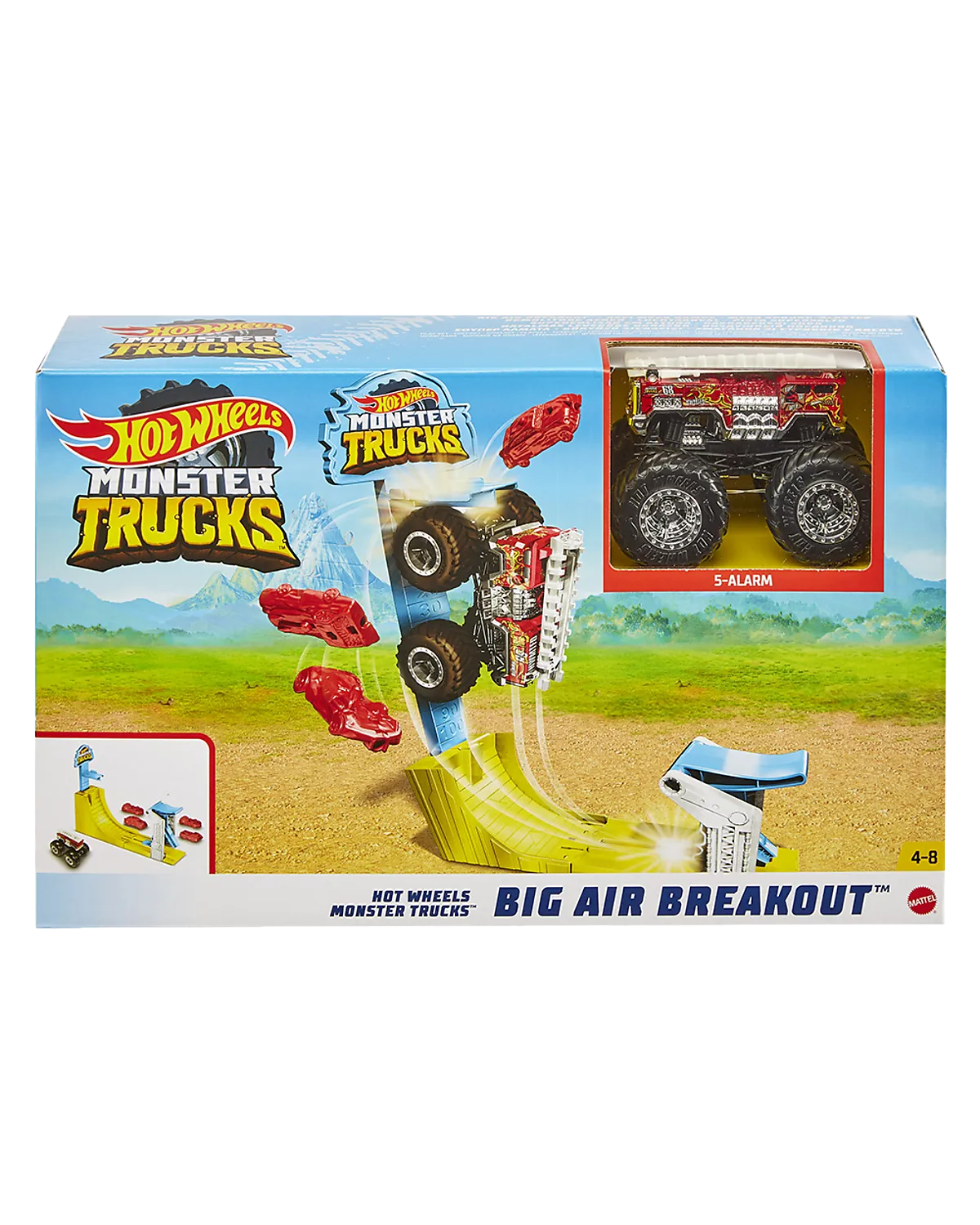 Voitures jouet avec rampe - Multicolore