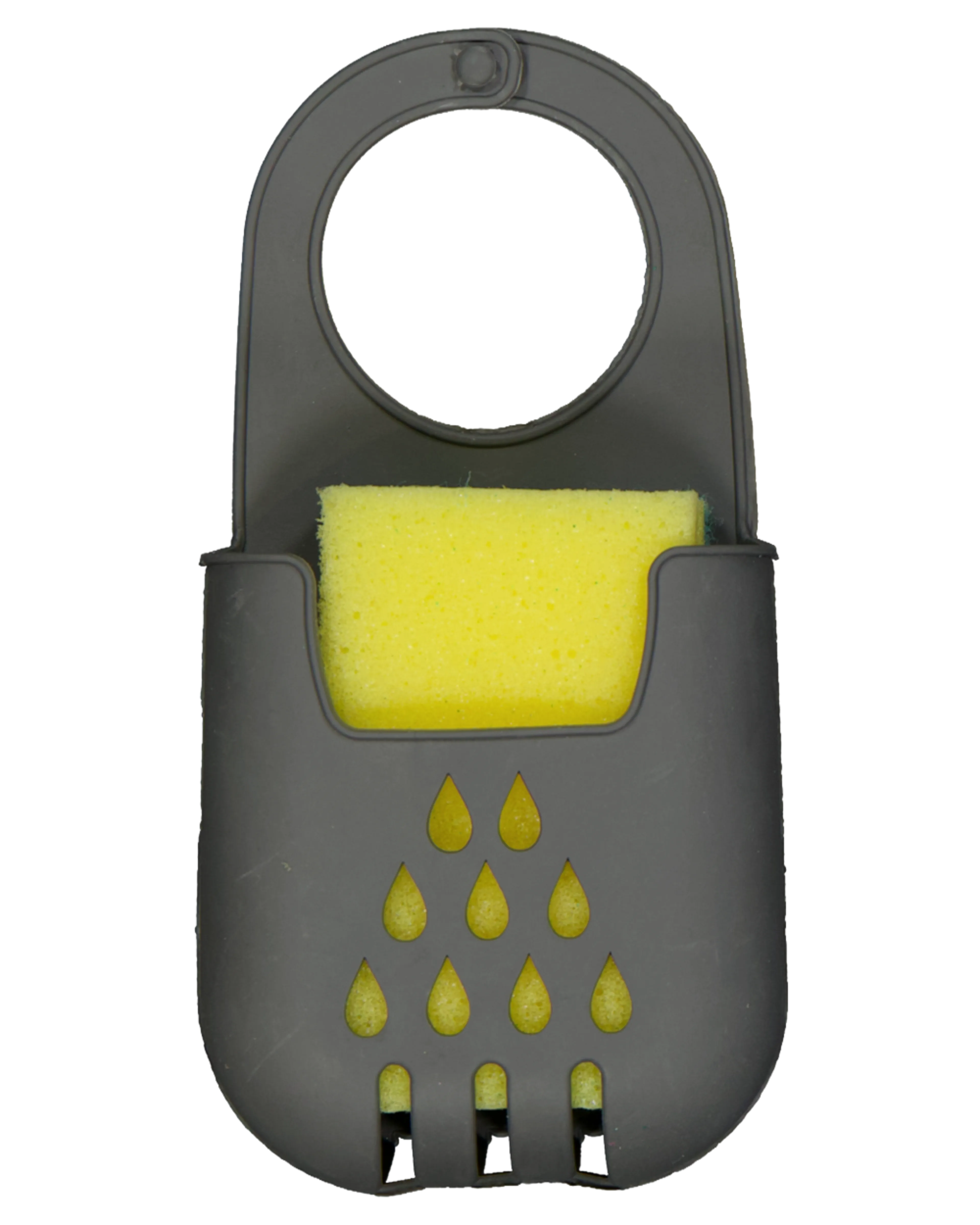 Soporte para esponjas con esponja - Gris