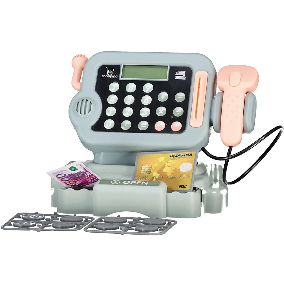 Kit caisse enregistreuse jouet - Vert