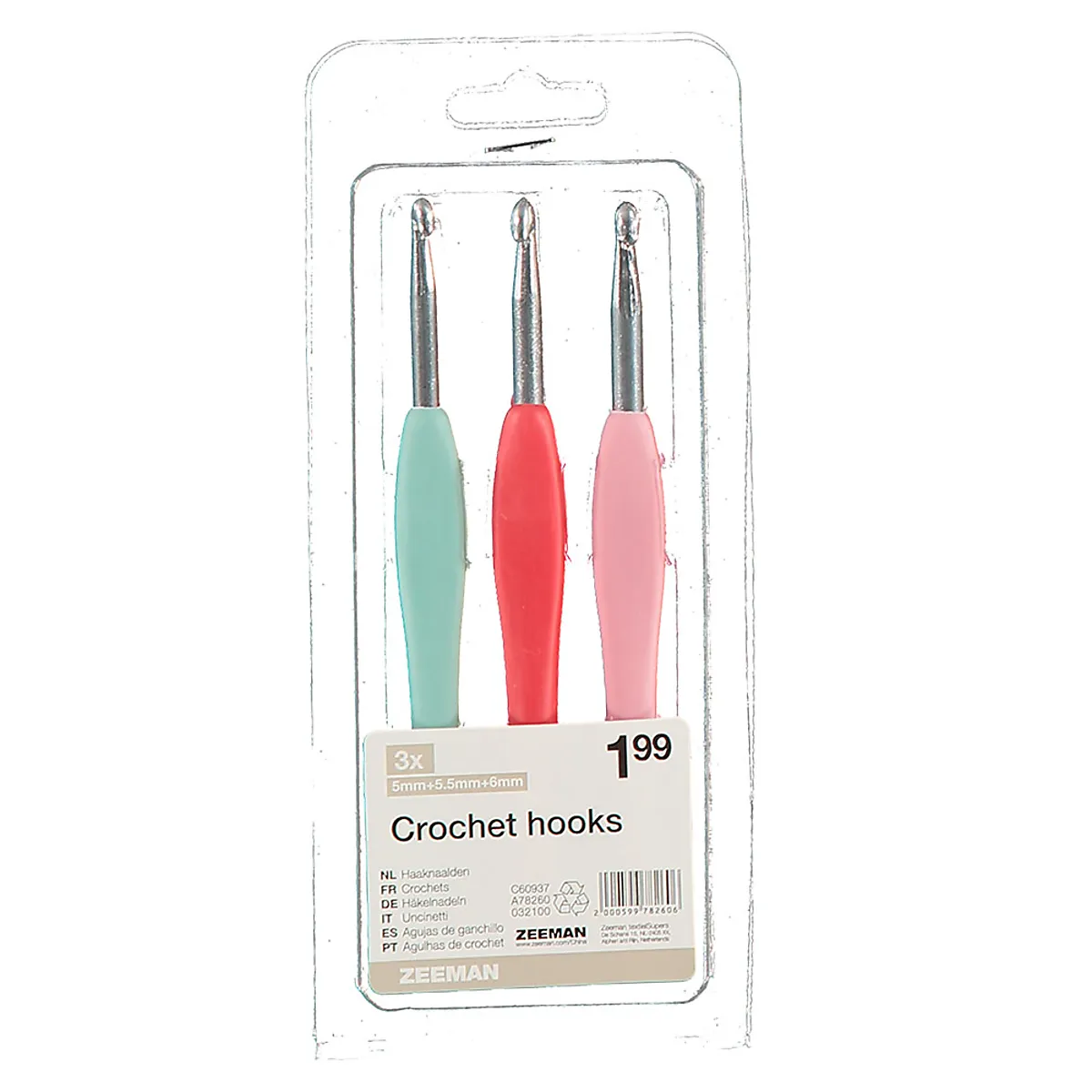 Haaknaalden - Multi-color