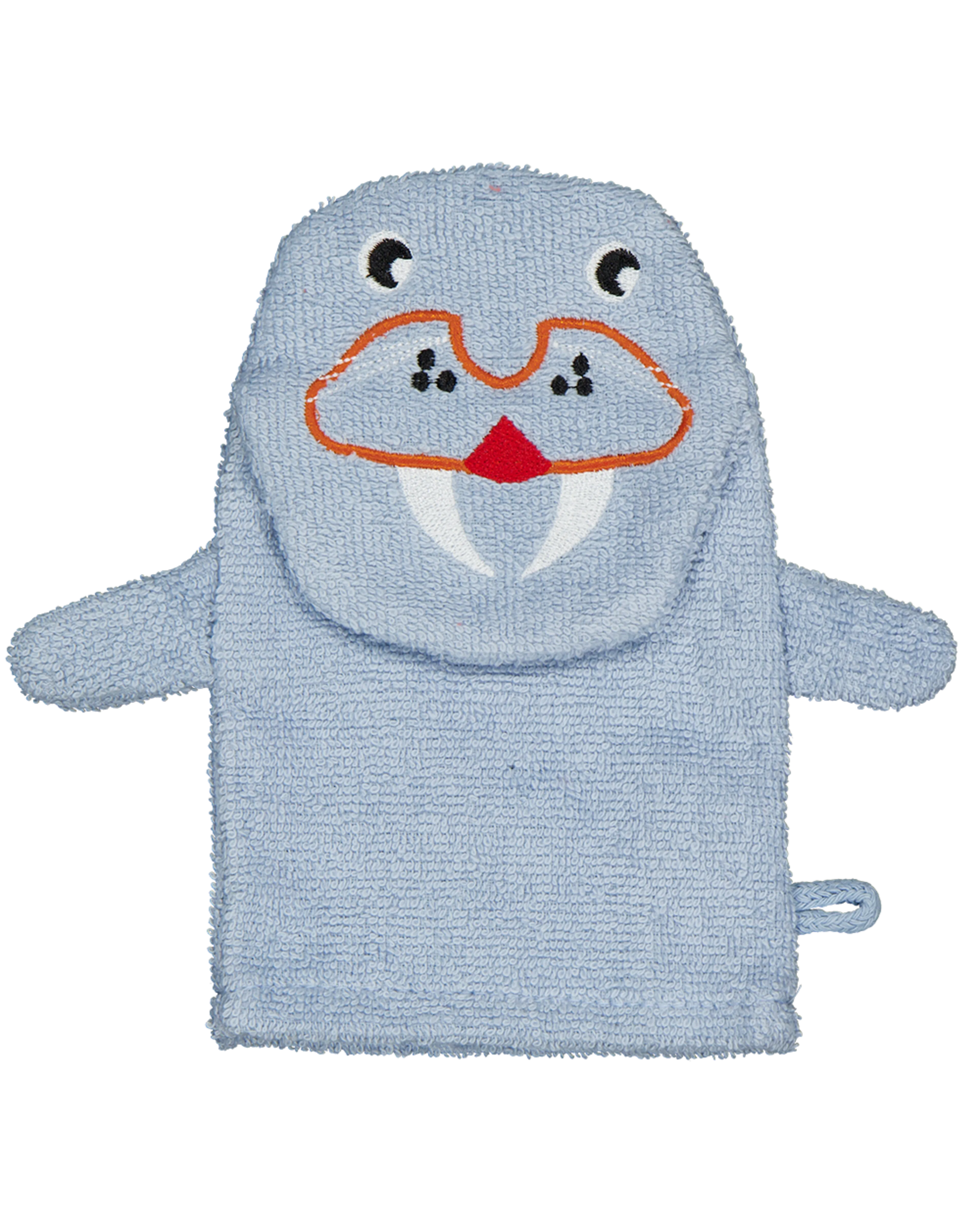 Waschhandschuh - Blau