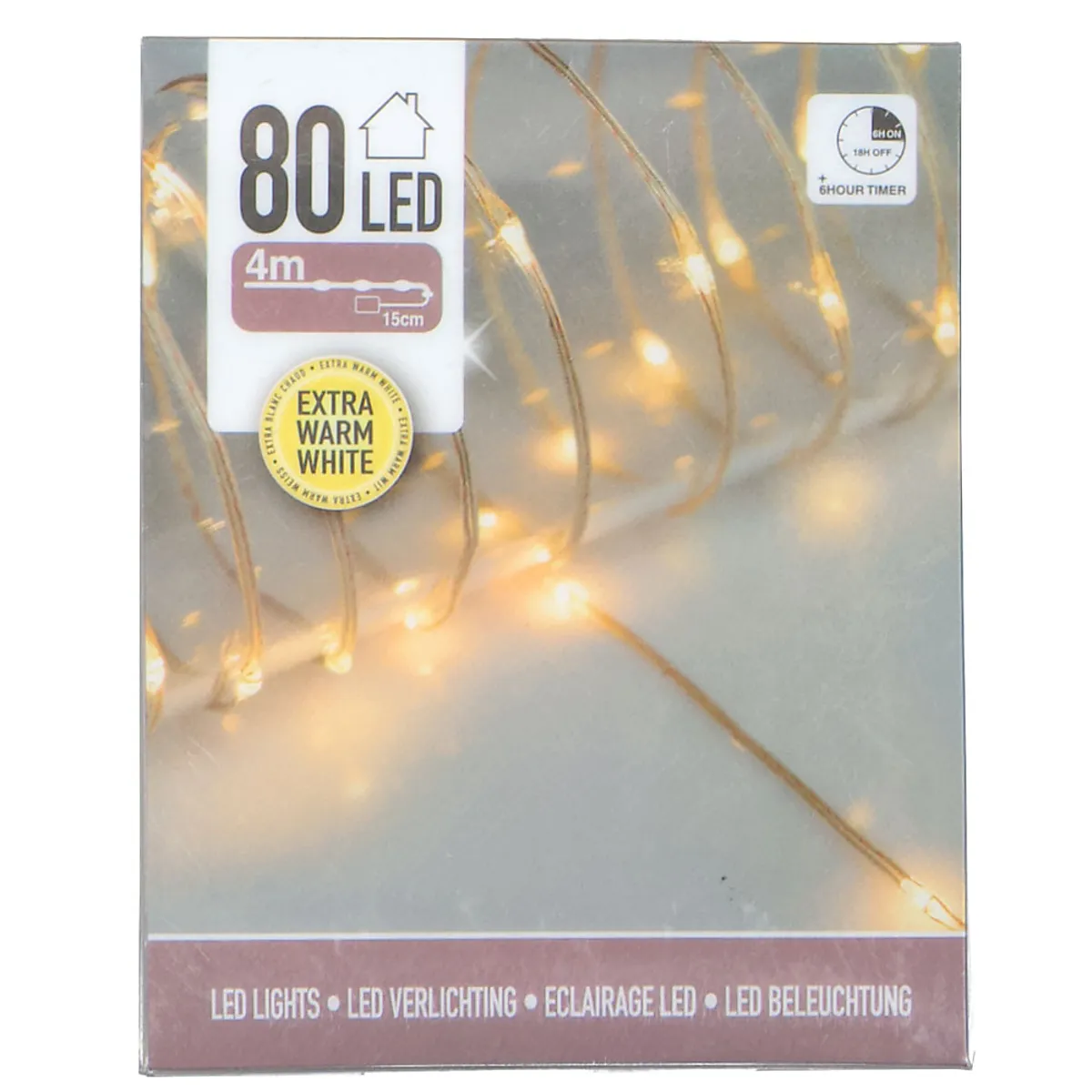 Guirlande lumineuse grappe  - Blanc