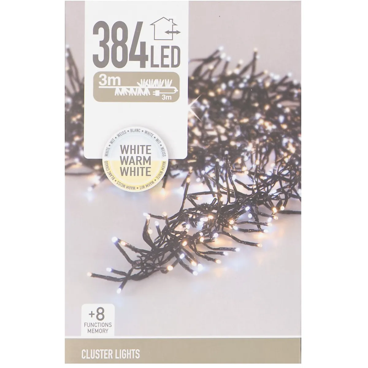 Cadena de luces - Negro