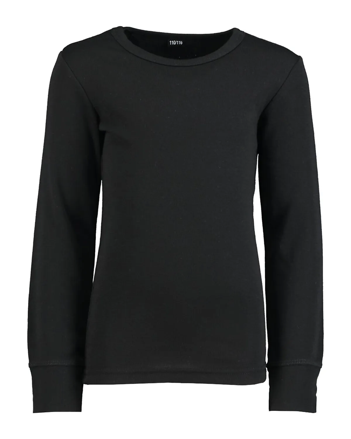 Côtes Sans couture Thermo Tee-shirt de sport - Noir