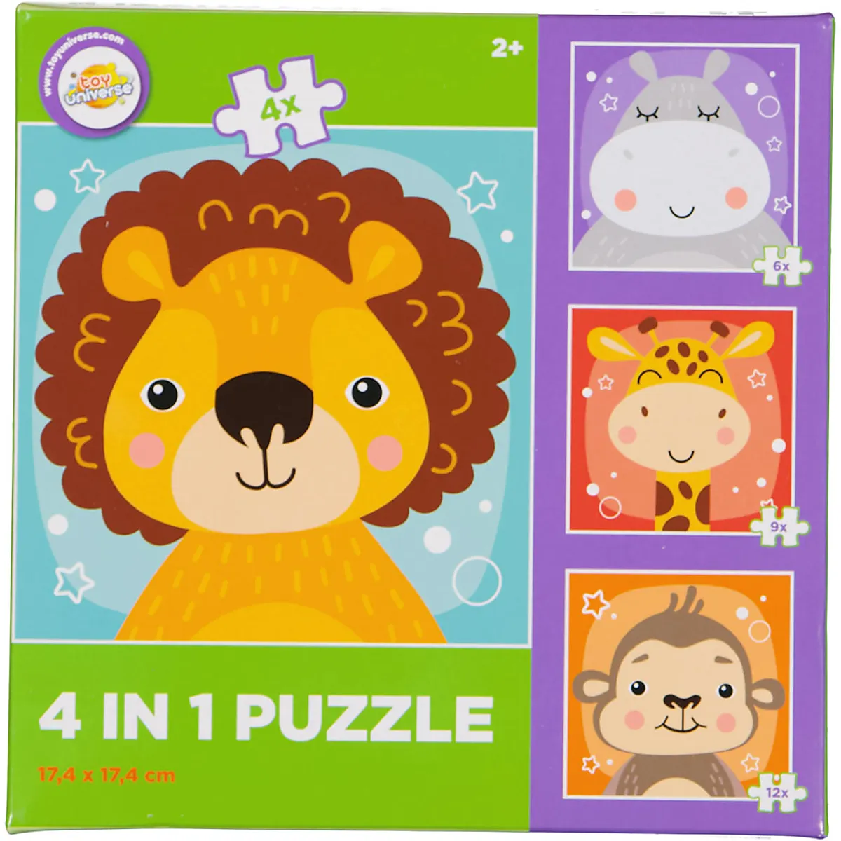 Puzzle 4 in 1 - Grün