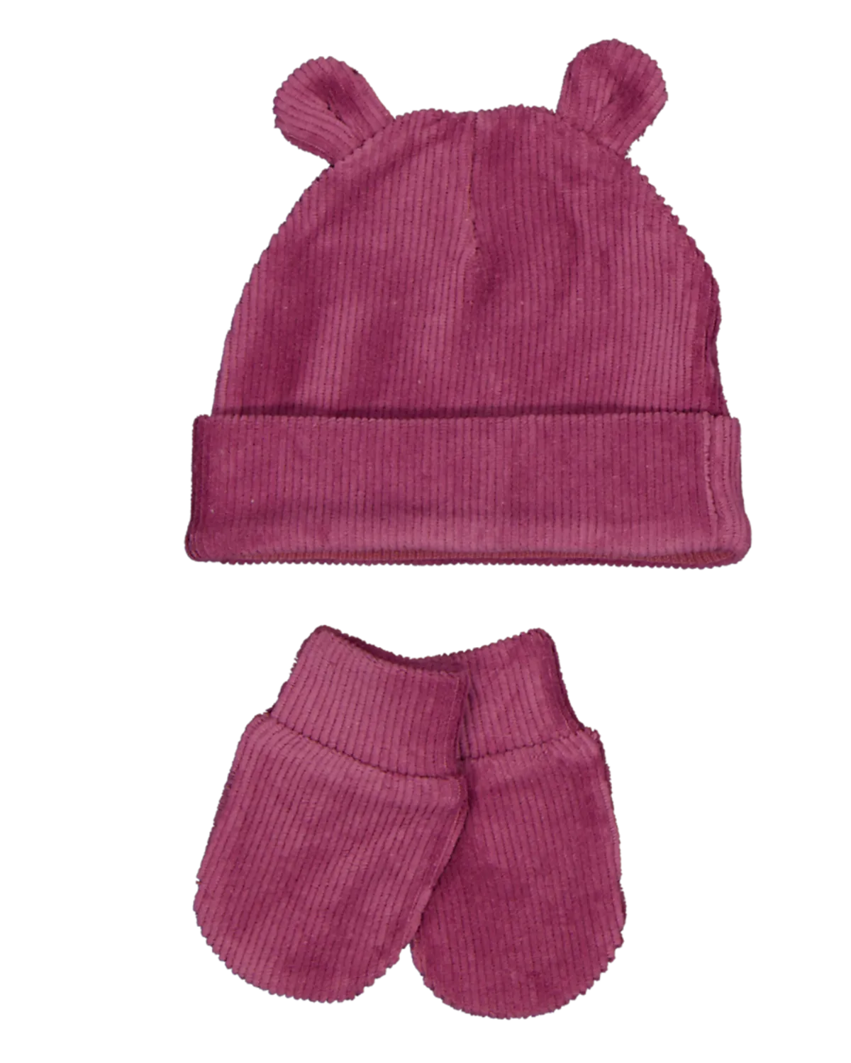 Bonnet avec moufles - Rouge