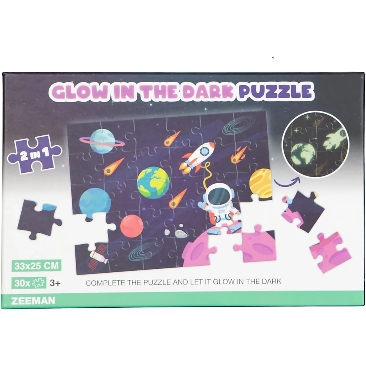 Puzzel 2-in-1 - Zwart
