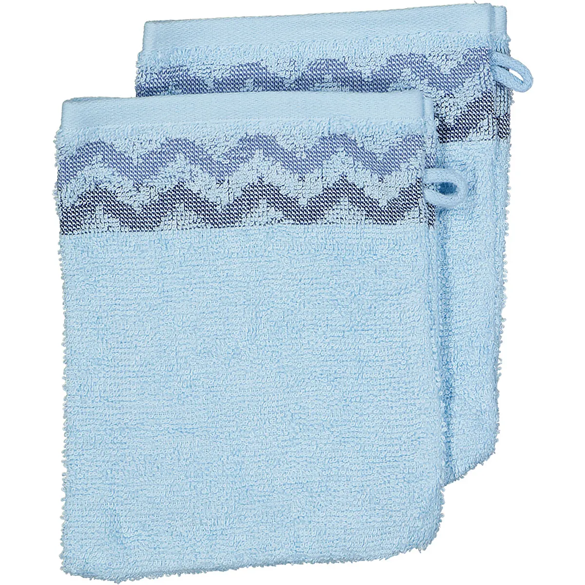 Waschhandschuh - Blau