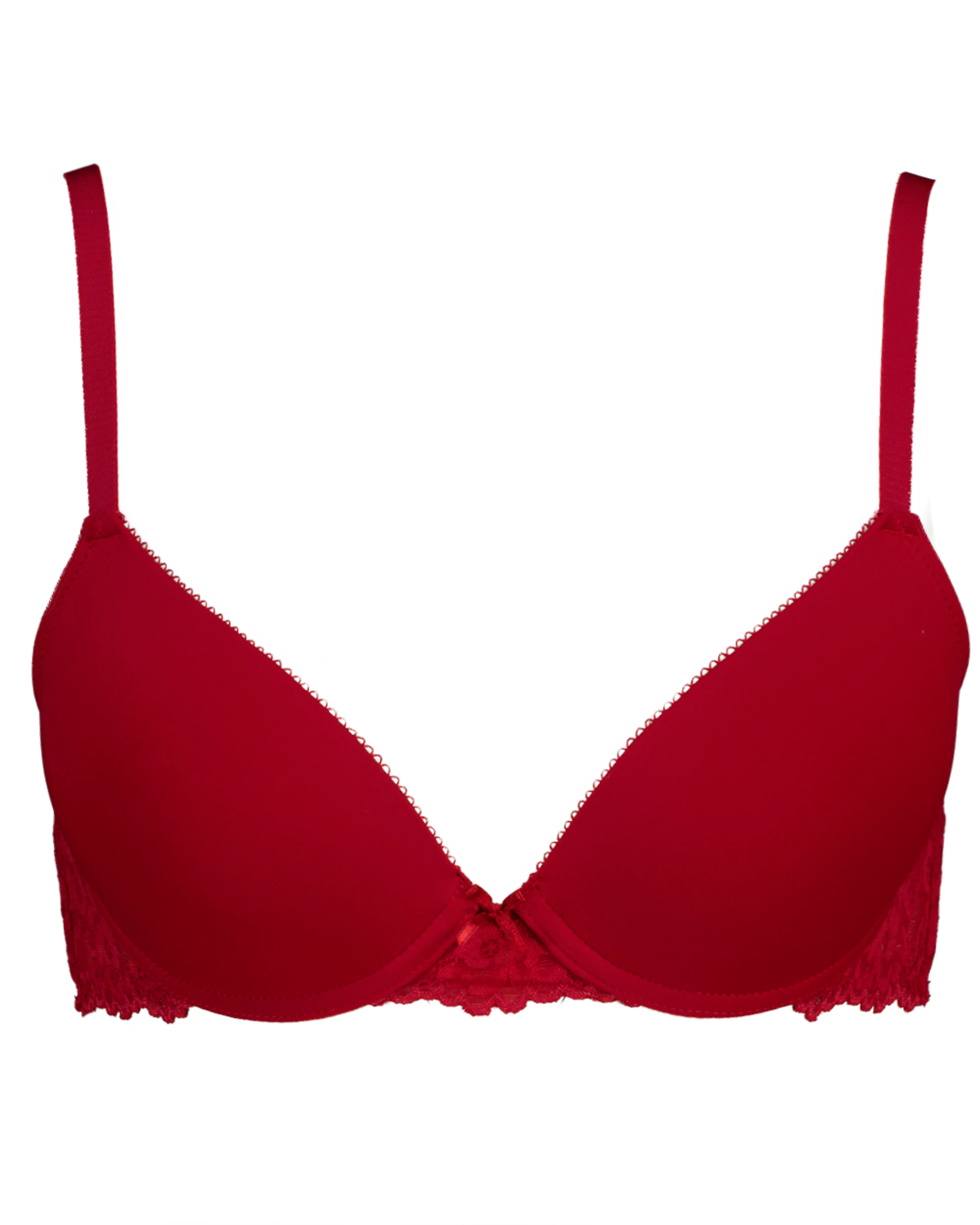 Low rise plunge Sujetador con relleno - Rojo